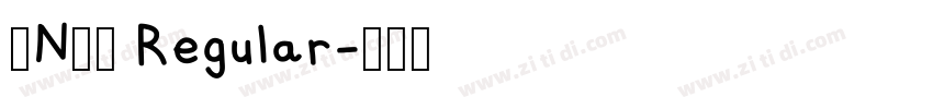 0N27 Regular字体转换